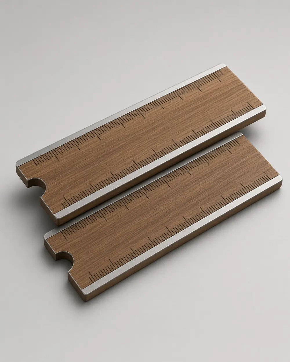 StraightEdge Wood Ruler Pair